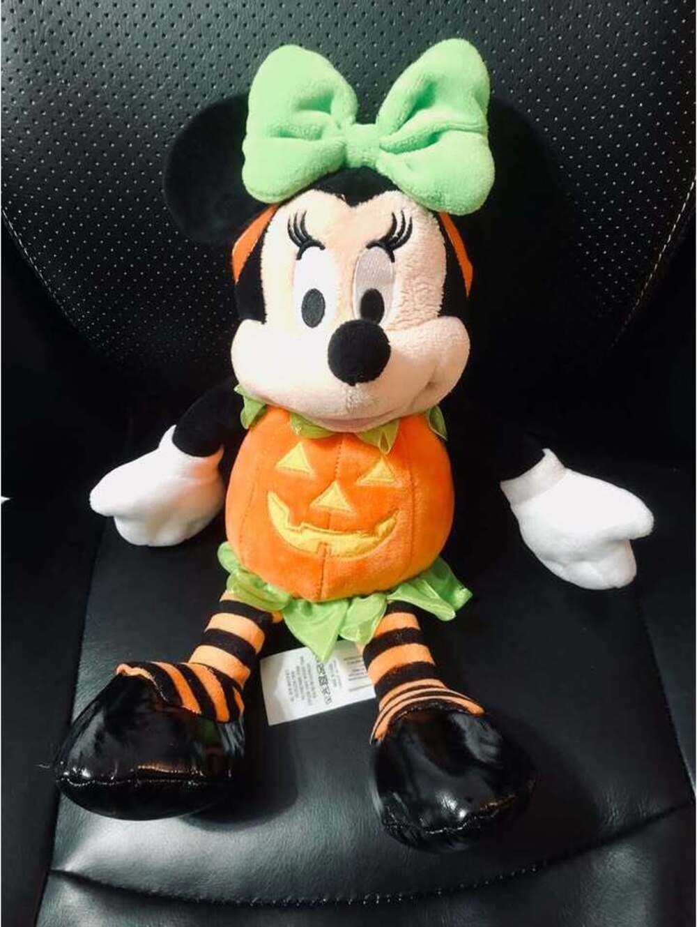 Minnie Mouse Disney Store Halloween 15-inch Plush Pumpkin Costume Authentic 2024